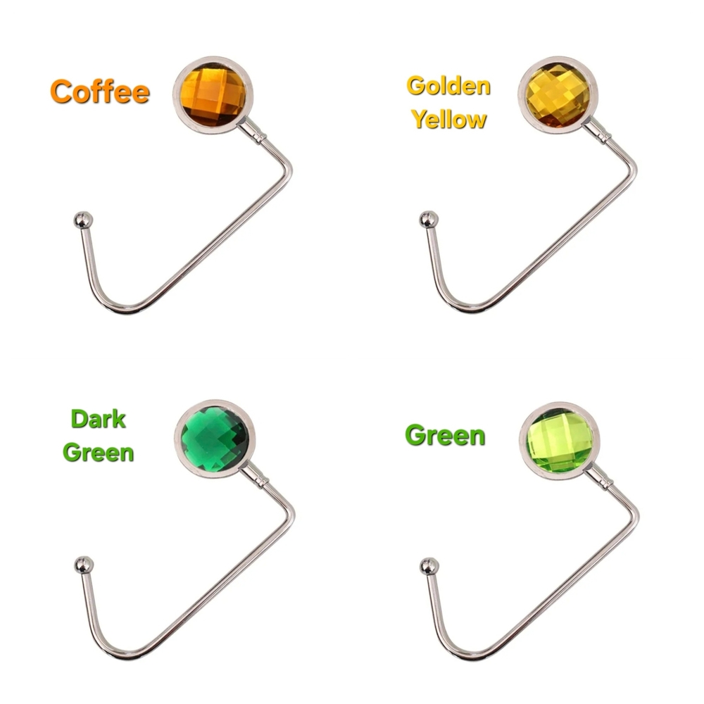 Purse Hooks Rhinestone In Your Choice Of An Assortment Of Colors - Picture 9 of 13
